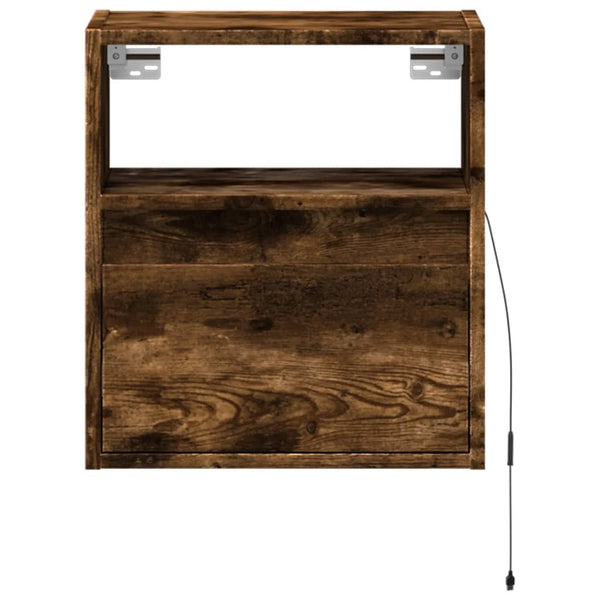 TV-Wandschrank Räuchereiche mit LED