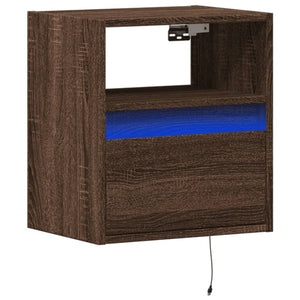 TV-Wandschrank Eichenoptik mit LED