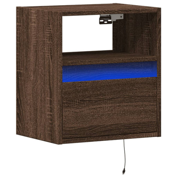 TV-Wandschrank Eichenoptik mit LED