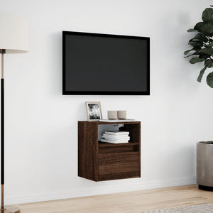 TV-Wandschrank Eichenoptik mit LED