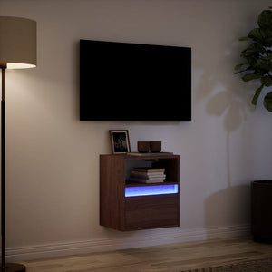 TV-Wandschrank Eichenoptik mit LED