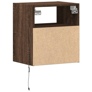 TV-Wandschrank Eichenoptik mit LED