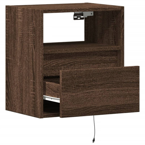 TV-Wandschrank Eichenoptik mit LED