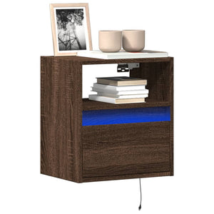 TV-Wandschrank Eichenoptik mit LED