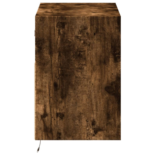 TV-Wandschrank Räuchereiche mit LED 80cm