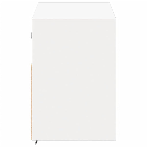 TV-Wandschrank mit LED Weiß 100 cm