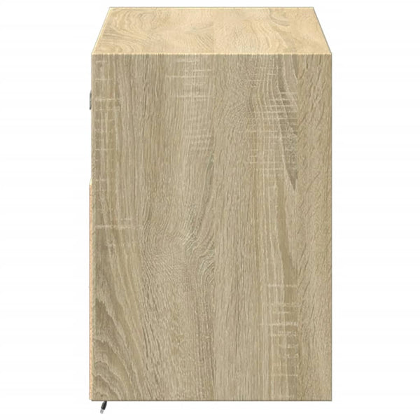 TV-Wandschrank mit LED Sonoma-Eiche 100 cm
