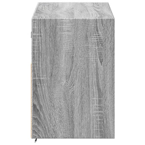 TV-Wandschrank mit LED Grau Sonoma 100 cm