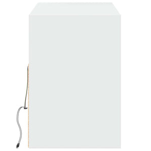 TV-Wandschrank mit LED Weiß 130 cm