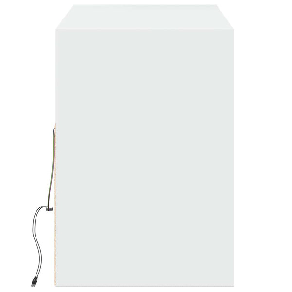 TV-Wandschrank mit LED Weiß 130 cm