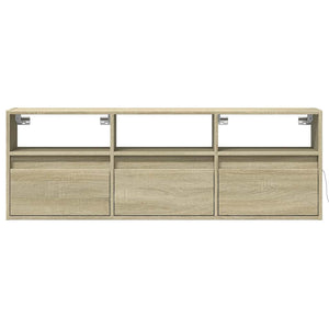 TV-Wandschrank Sonoma Eiche mit LED