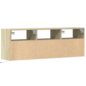 TV-Wandschrank Sonoma Eiche mit LED