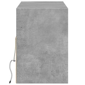 TV-Wandschrank mit LED Betongrau 130 cm