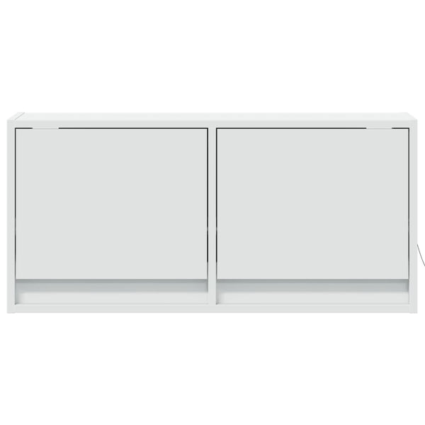 TV-Wandschrank mit LED Weiß 80cm