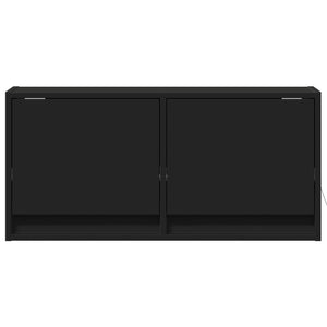 TV-Wandschrank Schwarz mit LED 80cm