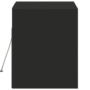 TV-Wandschrank Schwarz mit LED 80cm