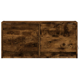 TV-Wandschrank Räuchereiche mit LED 80cm