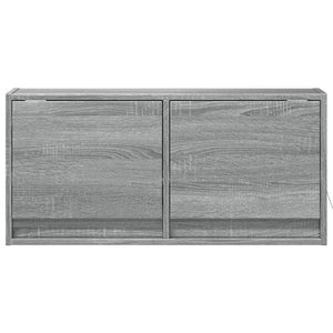 TV-Wandschrank mit LED Grau Sonoma 80cm