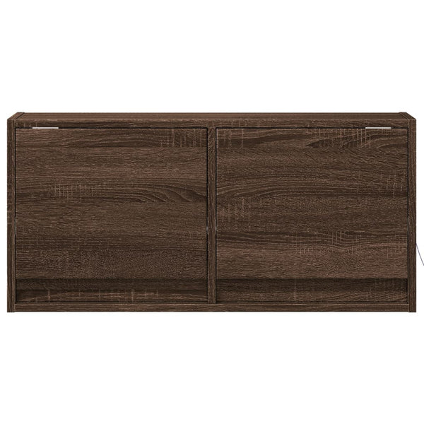 TV-Wandschrank mit LED Eichenoptik