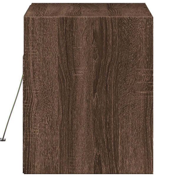 TV-Wandschrank mit LED Eichenoptik