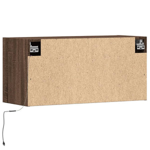 TV-Wandschrank mit LED Eichenoptik