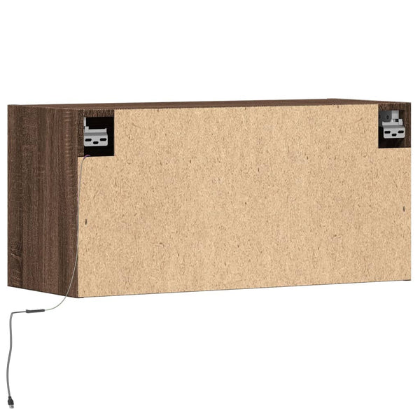 TV-Wandschrank mit LED Eichenoptik