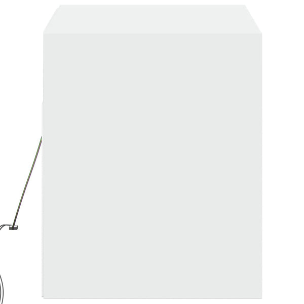 TV-Wandschrank mit LED Weiß 100 cm
