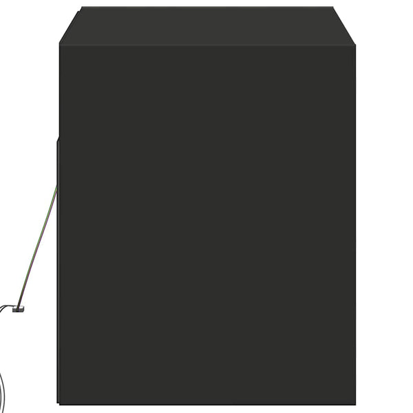 TV-Wandschrank mit LED Schwarz 100 cm