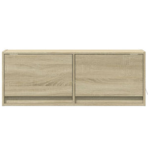 TV-Wandschrank mit LED Sonoma-Eiche 100 cm