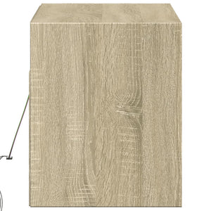 TV-Wandschrank mit LED Sonoma-Eiche 100 cm