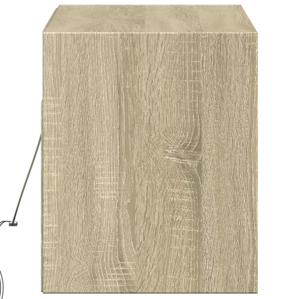 TV-Wandschrank mit LED Sonoma-Eiche 100 cm
