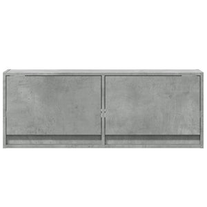 TV-Wandschrank mit LED Betongrau 100cm