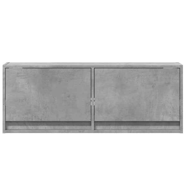 TV-Wandschrank mit LED Betongrau 100cm