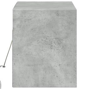 TV-Wandschrank mit LED Betongrau 100cm