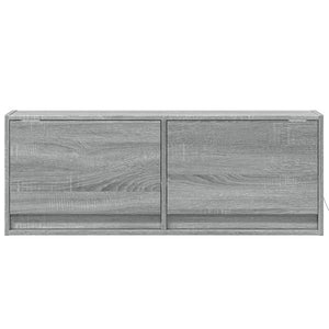 TV-Wandschrank mit LED Grau Sonoma 100 cm