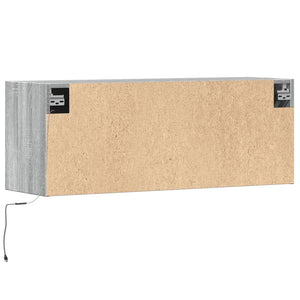 TV-Wandschrank mit LED Grau Sonoma 100 cm