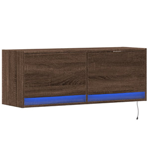 TV-Wandschrank mit LED Eichenoptik 100 cm