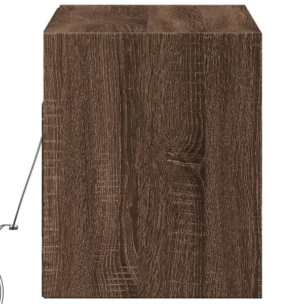TV-Wandschrank mit LED Eichenoptik 100 cm
