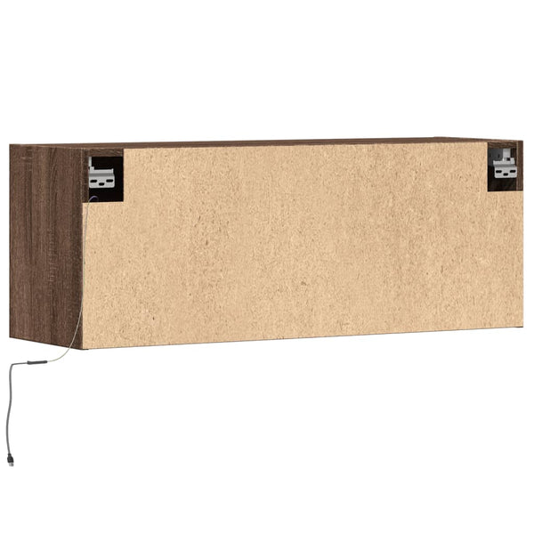 TV-Wandschrank mit LED Eichenoptik 100 cm