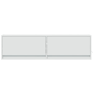 TV-Wandschrank mit LED Weiß 140cm