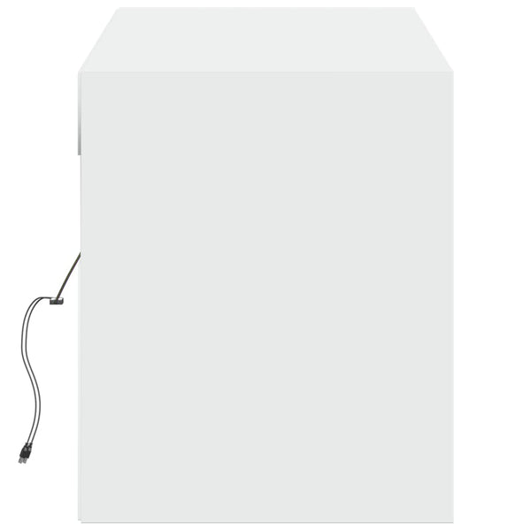 TV-Wandschrank mit LED Weiß 140cm