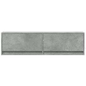 TV-Wandschrank mit LED Betongrau 140 cm