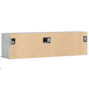 TV-Wandschrank mit LED Betongrau 140 cm