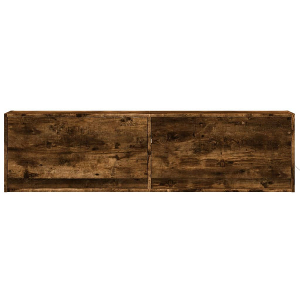 TV-Wandschrank Räuchereiche mit LED 140cm