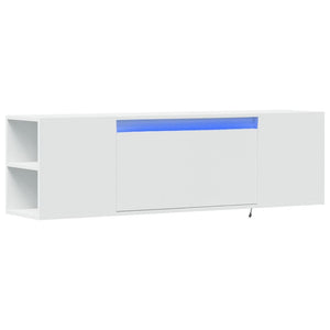 TV-Wandschrank mit LED Weiß 135cm