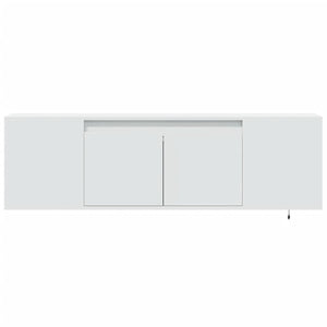 TV-Wandschrank mit LED Weiß 135cm