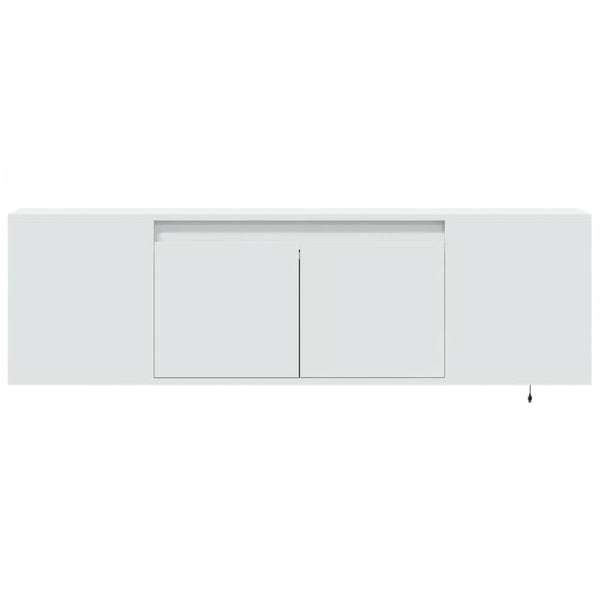 TV-Wandschrank mit LED Weiß 135cm