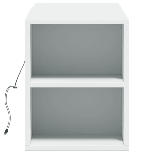 TV-Wandschrank mit LED Weiß 135cm