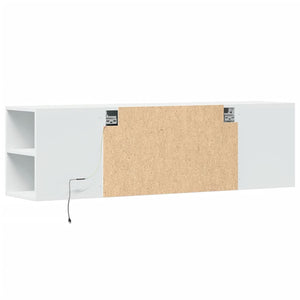 TV-Wandschrank mit LED Weiß 135cm