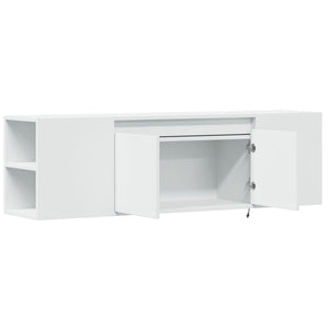 TV-Wandschrank mit LED Weiß 135cm